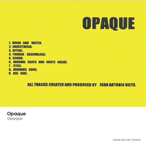 [RArchDem 103] Opaque - Opaque