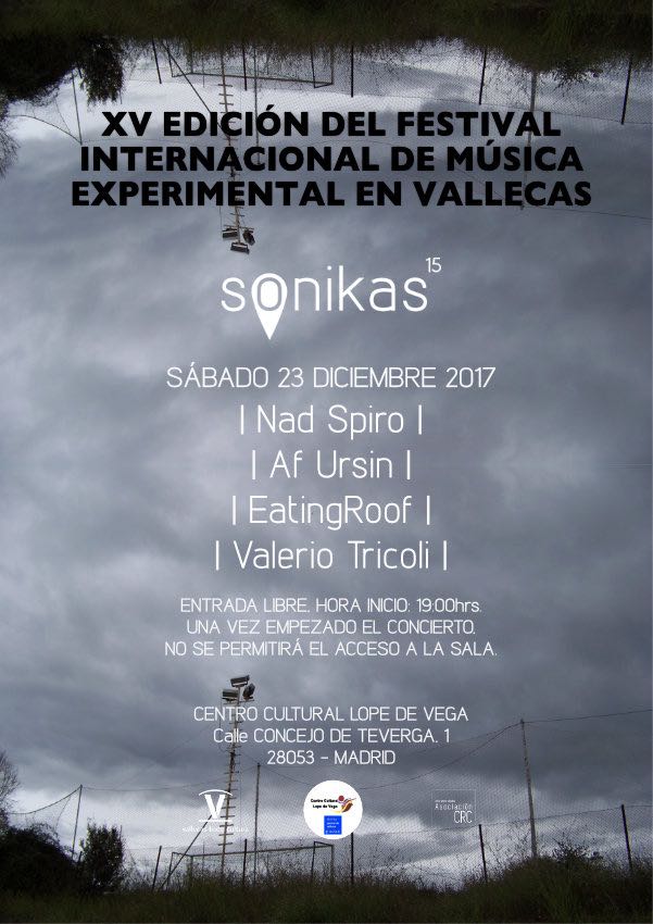 Flyer Sonikas 15 - 23 de Diciembre 2017