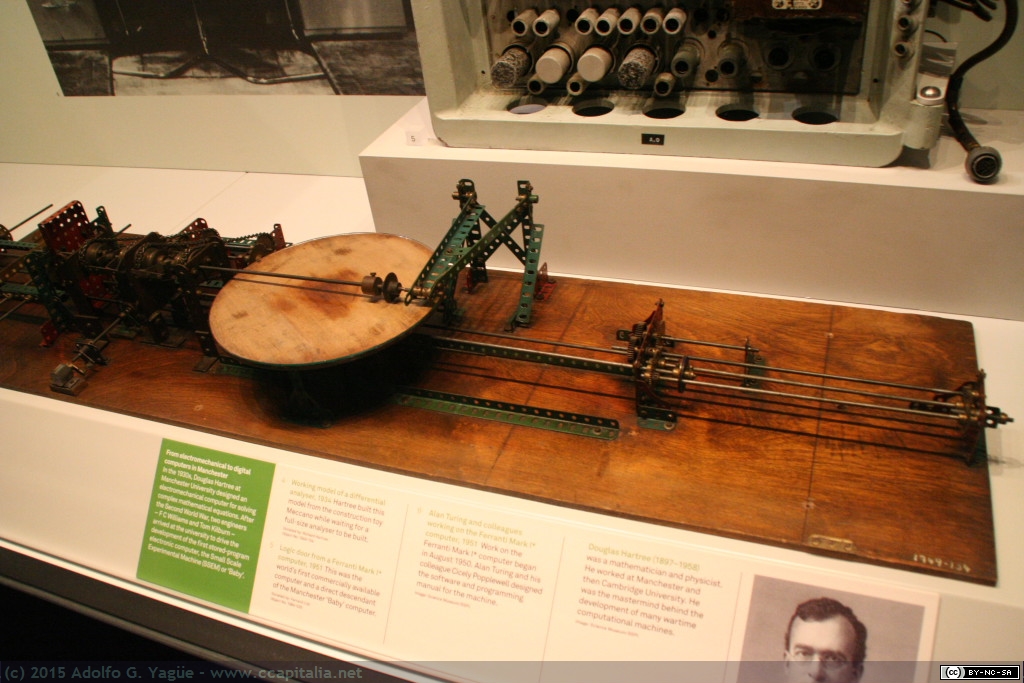 1934 - Analizador Diferencial. U. de Manchester. Museo de la Ciencia de Londres
