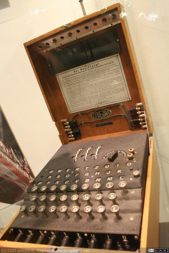 1934 - Enigma de tres rotores (1). Museo Alemán de la Tecnología