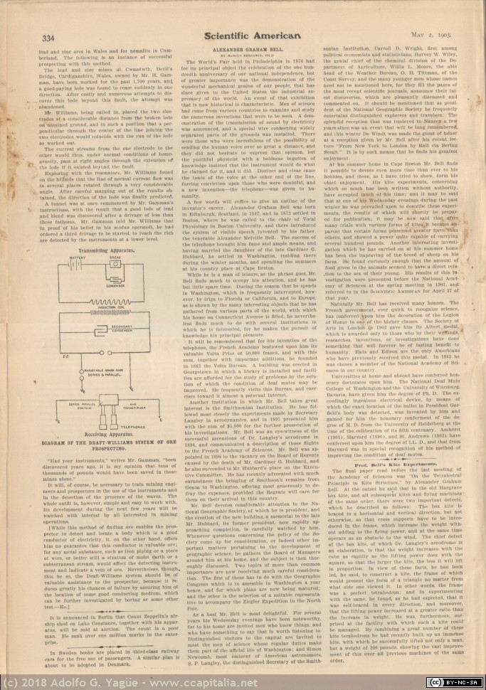 673 - Alexander Graham Bell. Scientific American (2), 1903