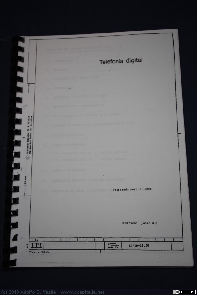 745 - Telefonía digital ITT. Porro (1), 1983