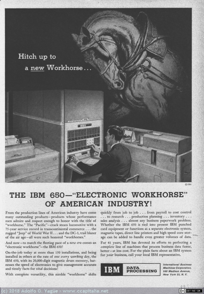 192 - IBM 650. Electronic workhorse of american industry, 1955