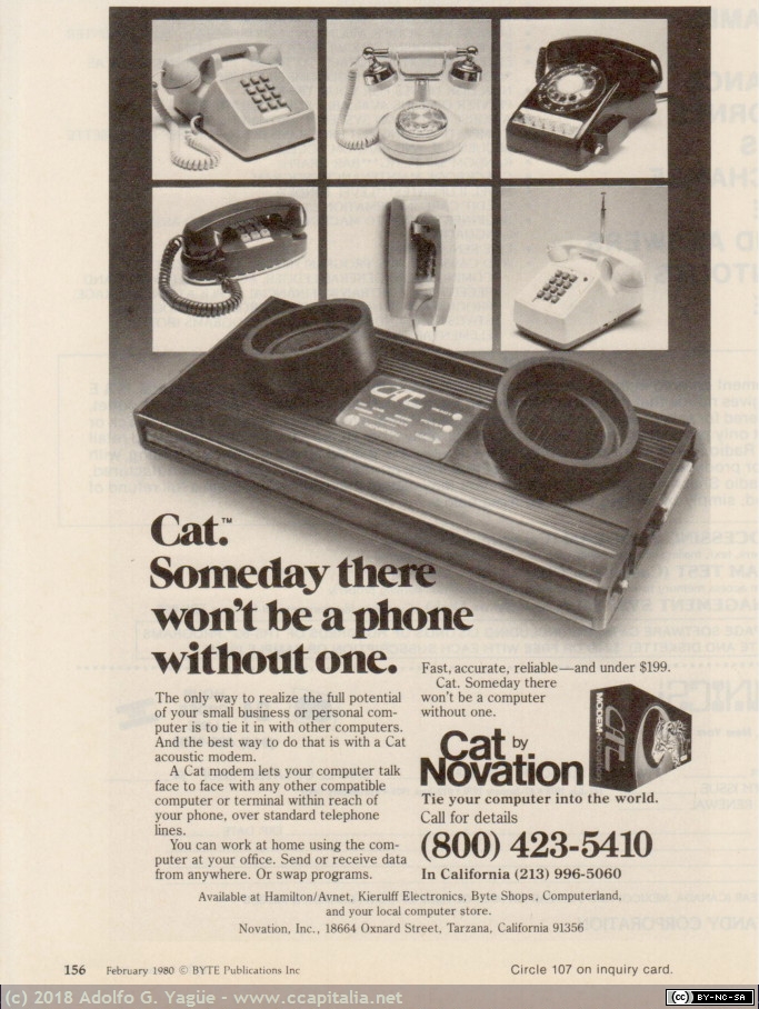 796 - Cat. Someday there won't be a phone whitout one, 1980