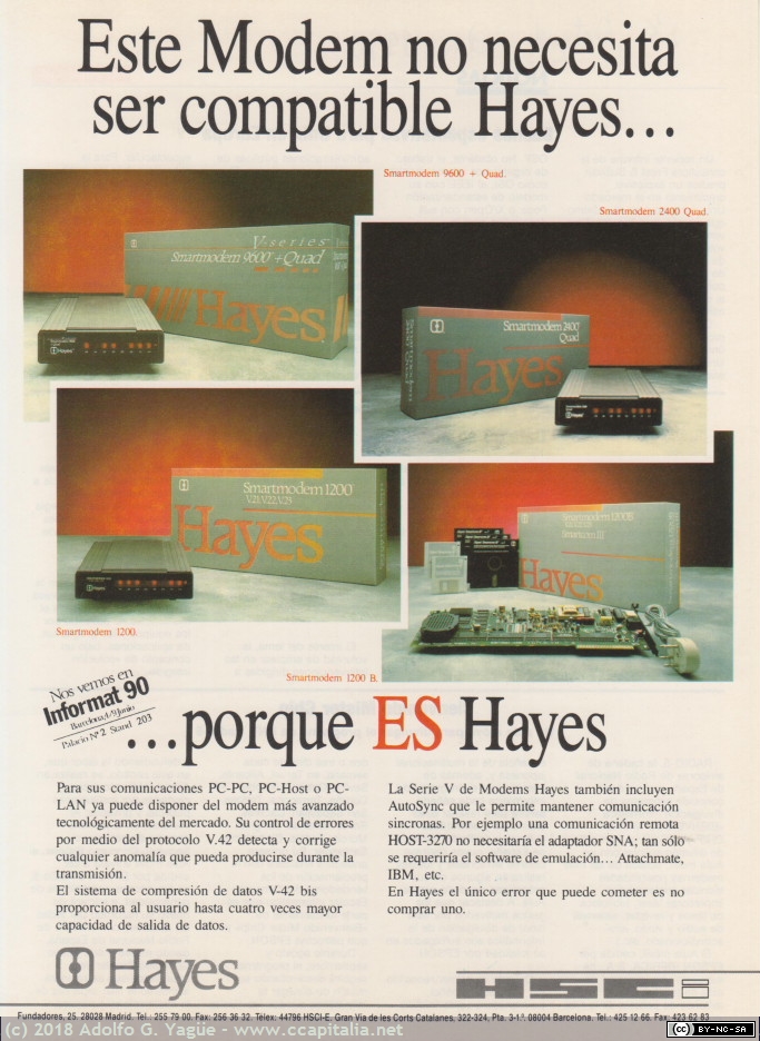 798 - Este Modem no necesita ser compatible Hayes…, 1990