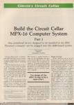 352 - Build the Circuit Cellar MPX-16 Computer System. Byte (2), 1982