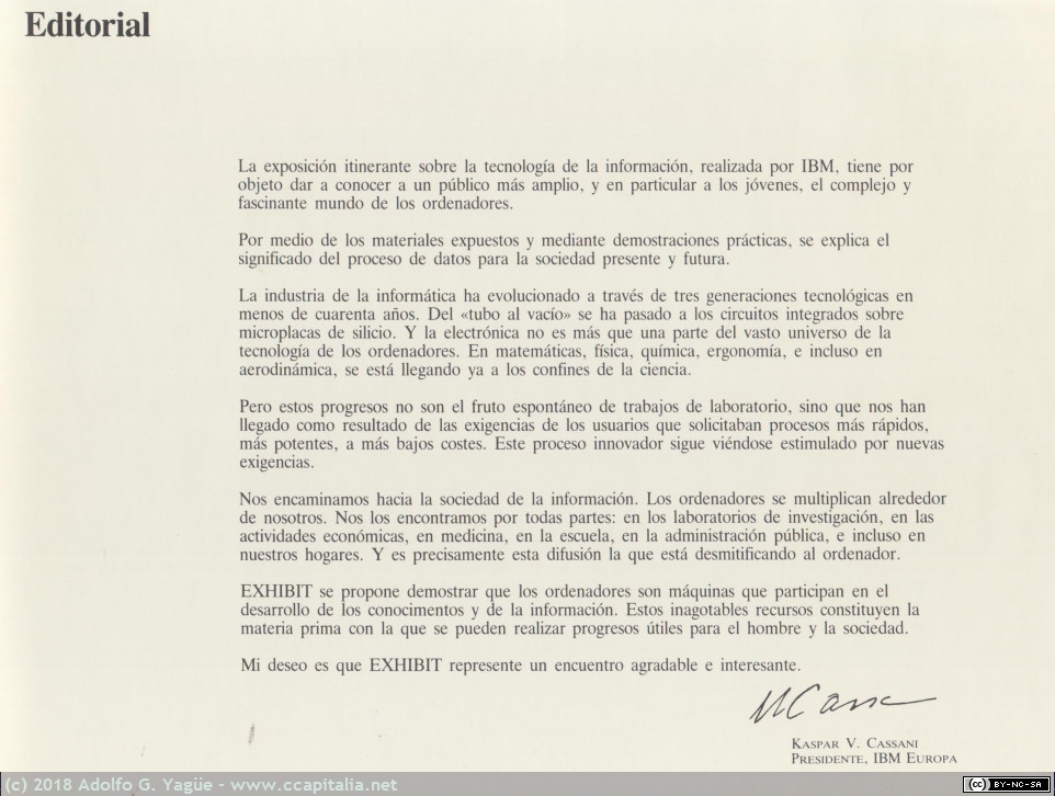 020 - IBM Exhibit (3), 1986