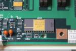 712 - Detalle del convertidor digital analógico (RAMDAC) Inmos para VGA. Placa base IBM PS/2 (2), 1987