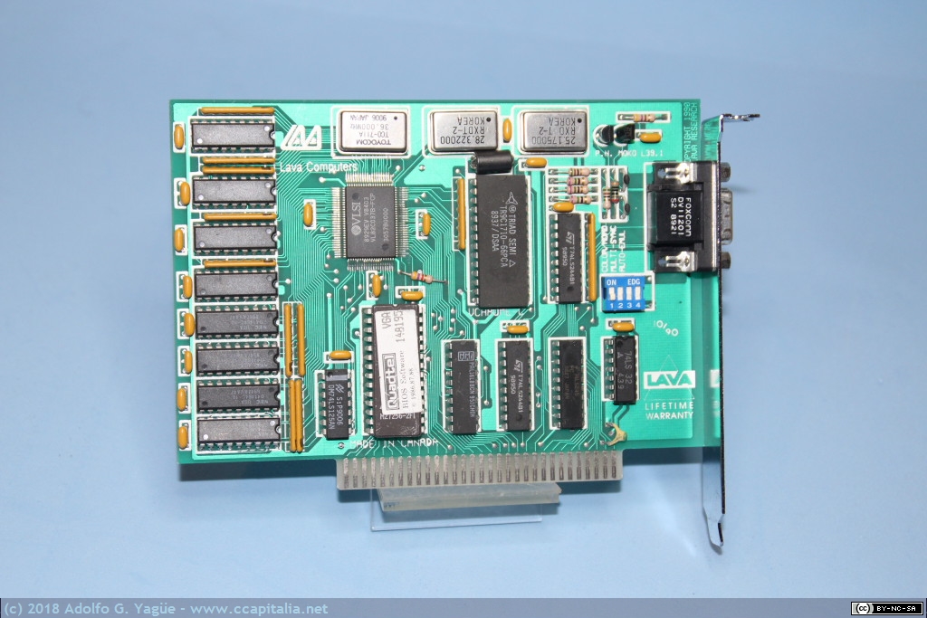 562 - Tarjeta VGA Lava Computers (ISA 8 bit), 1988