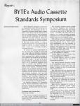 496 - Report Cassette Symposum. Byte febrero (1), 1976