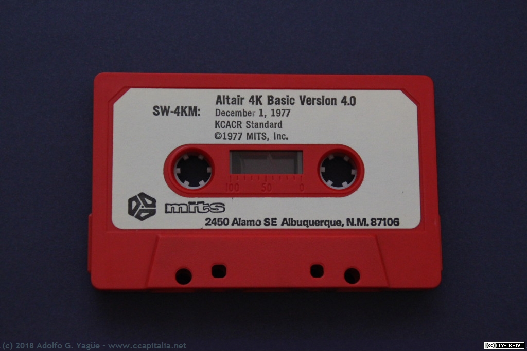 818 - Cassette Altair 4K Basic v.4 (Desarrollado por Micro-Soft) (1), 1977