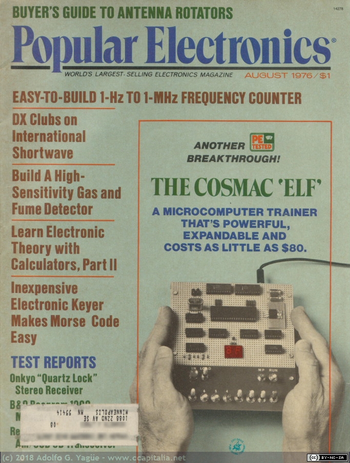 499 - The Cosmac ELF. Popular Electronics, 1976