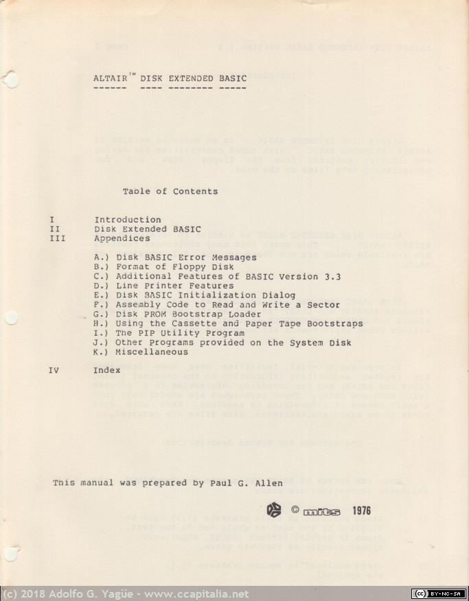 670 - Manual Altair Disk Extended Basic v.3.3 (2), 1976