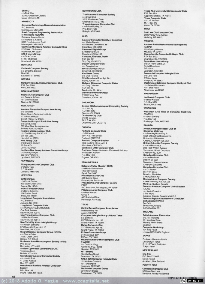 868 - Hobbyist Computer Clubs. Popular Electronics (2), 1977