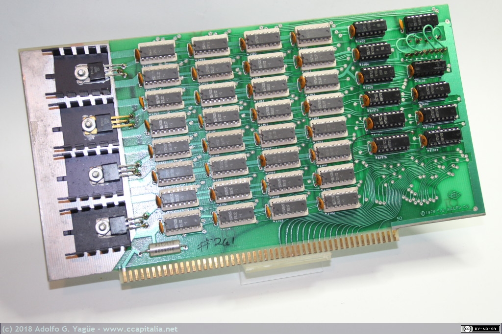 870 - Tarjeta de memoria RAM estática de 4K de S.D. Sales (1), 1976