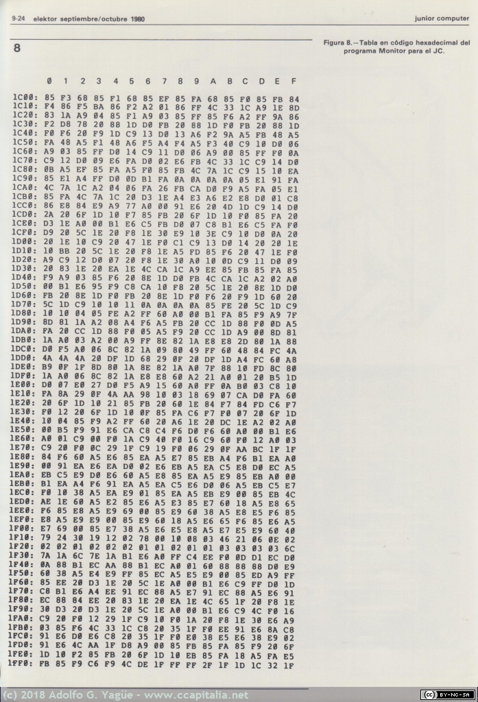 256 - Junior Computer. Elektor 6 Septiembre-Octubre (3), 1980