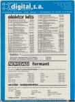 874 - Lista de precios Kits Elektor. Digital, 1981