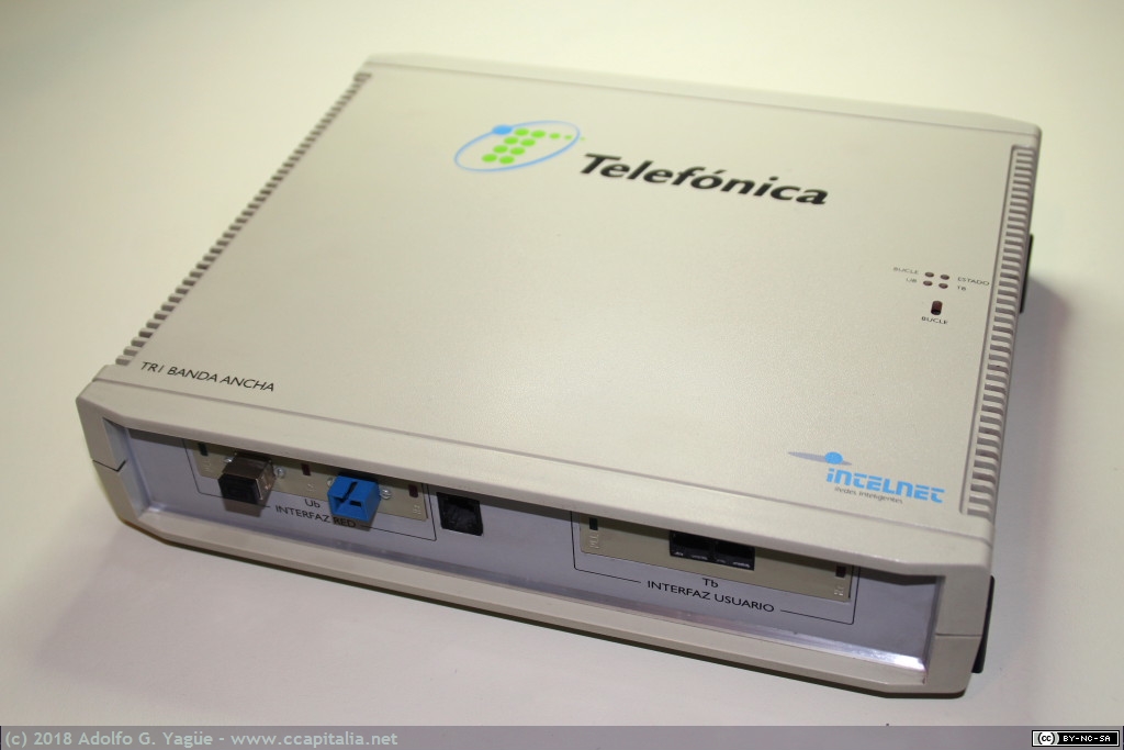 347 - Terminal óptico de 155Mbps INTELNET TR1-BA (Actualmente TELNET). Servicos ATM de Telefónica Gigacom, 1996
