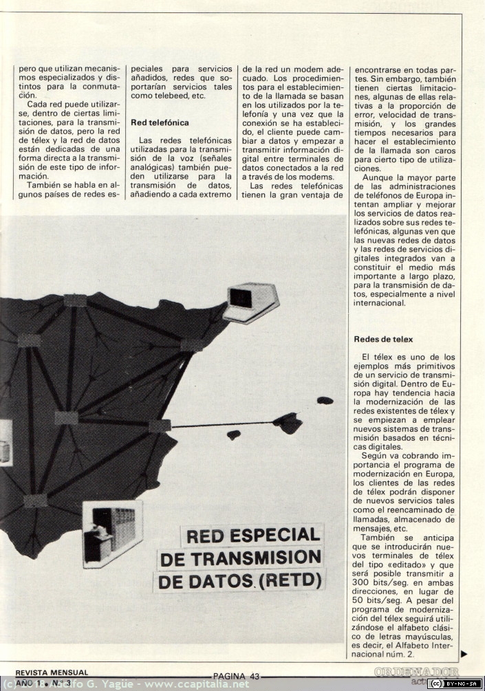 551 - Panorama de las redes públicas de datos en Europa. El Ordenador Actualidad 3 (2), 1982
