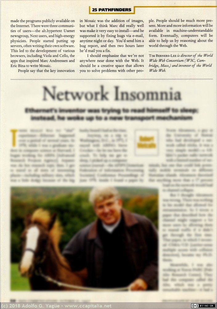 888 - Pathfinders & Pioners. Tim Berners-Lee. Data Communications (2), 1997