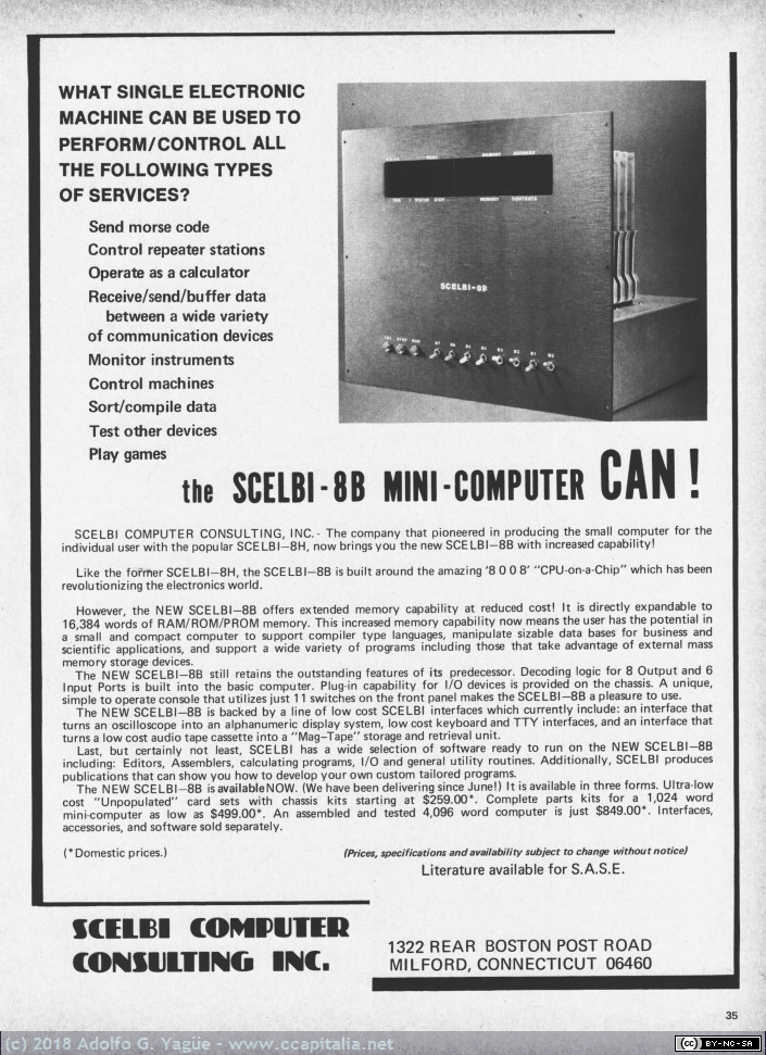 879 - The Scelbi-8B Mini-Computer (1), 1975