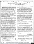 899 - First word on a floppy-disc operating system. CP/M. DDJ, 1976