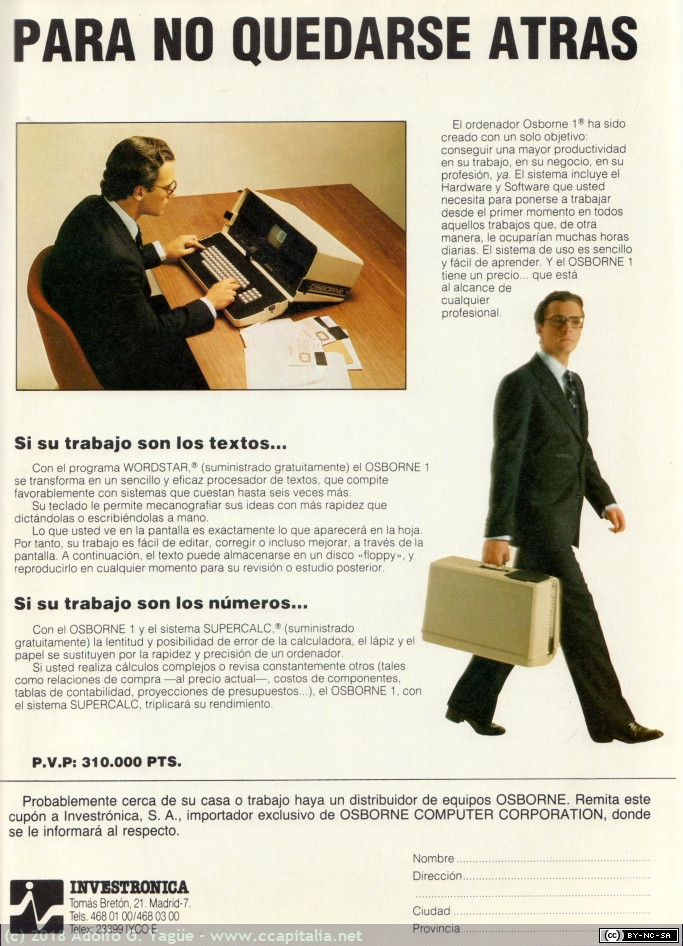 923 -  Osborne. Para no quedarse atrás, 1982