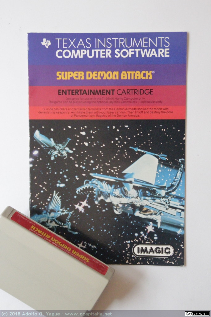 422 - Super Demon Attack para TI-99. Imagic, 1983