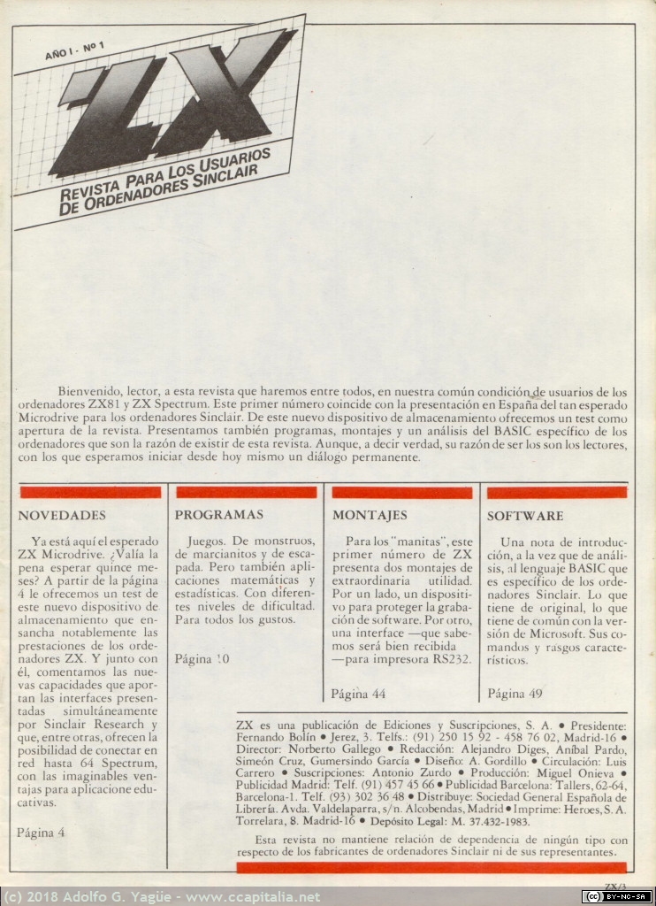 516 - ZX número 1 (2), 1983