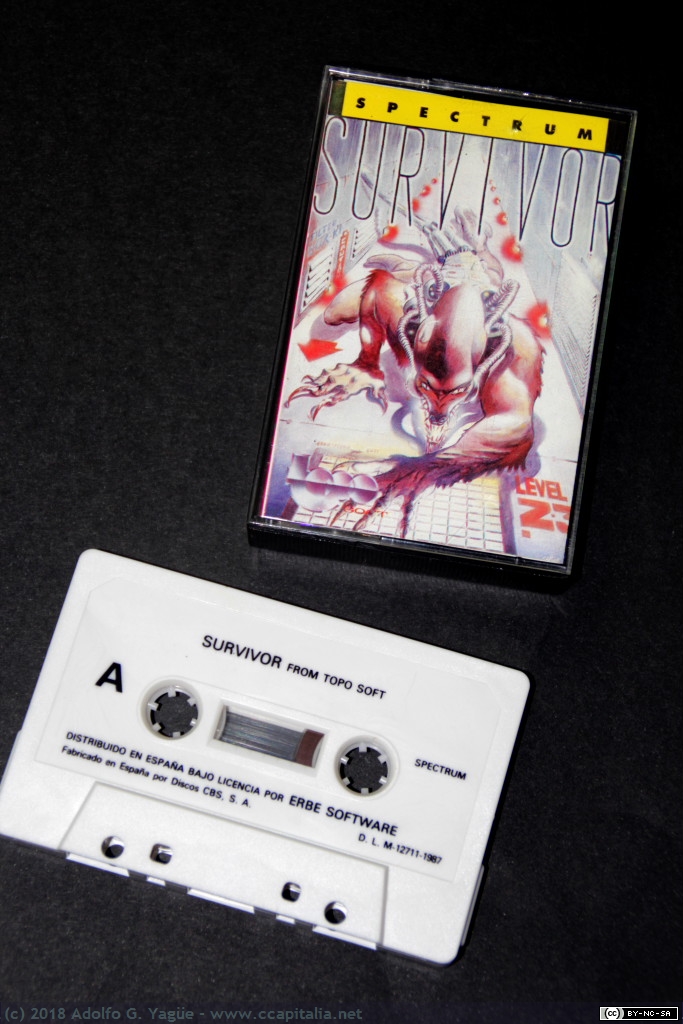440 - Survivor para ZX Spectrum. Topo Software, 1987