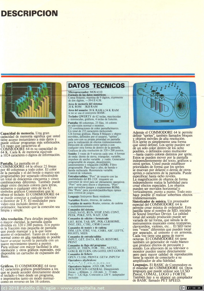 1007 - Commodere 64. El ordenador personal (2), 1985