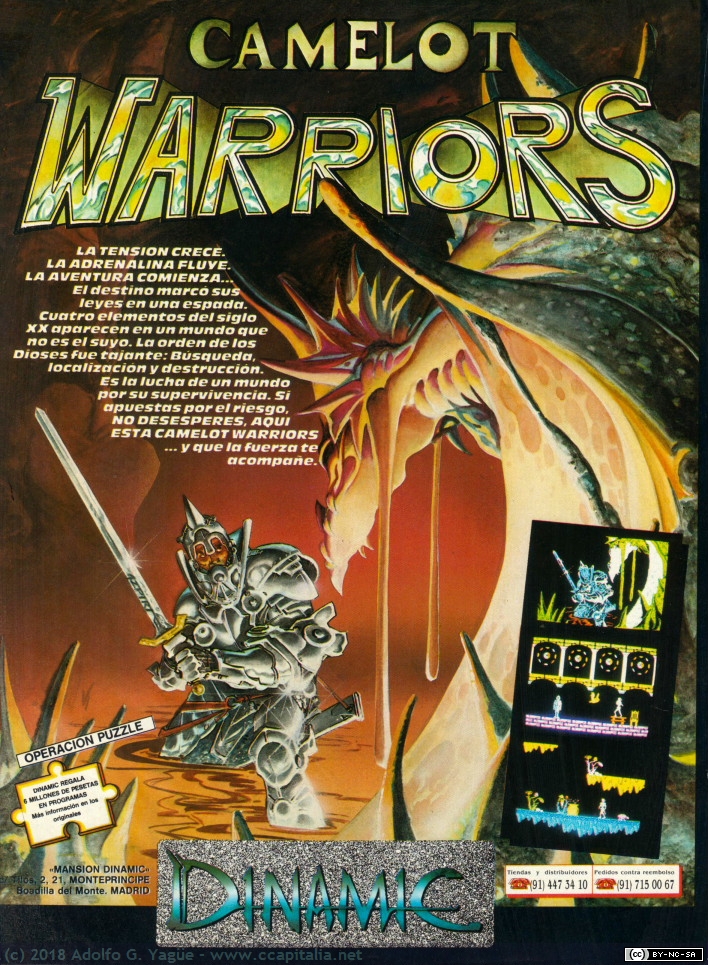 1015 - Camelot Warriors. Dinamic, 1986