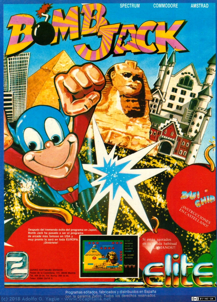 1019 - Bomb Jack. Tehkam, 1986