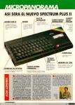 1043 - Asi será el nuevo Spectrum Plus II. Microhobby, 1986