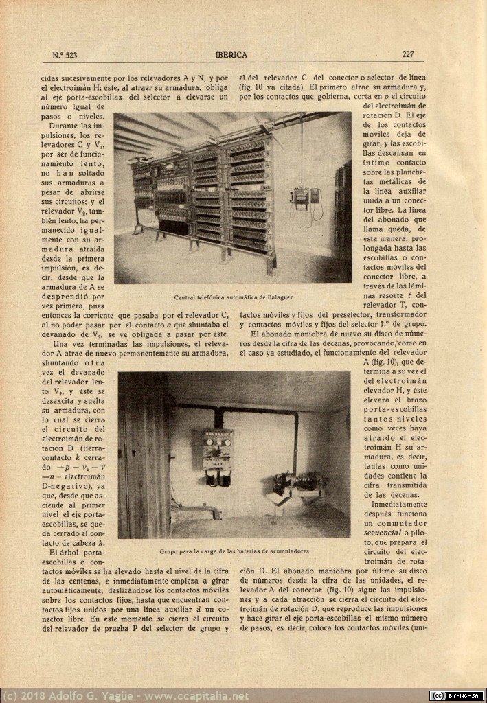 1104 - La central telefónica de Balaguer. Revista Ibérica (2), 1924