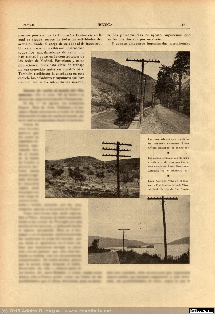 1083 - La red telefónica española. Revista Ibérica (5), 1928
