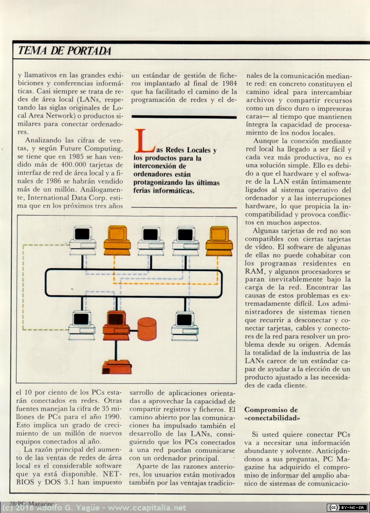 356 - PC Magazine. Especial Redes Locales (3), 1987
