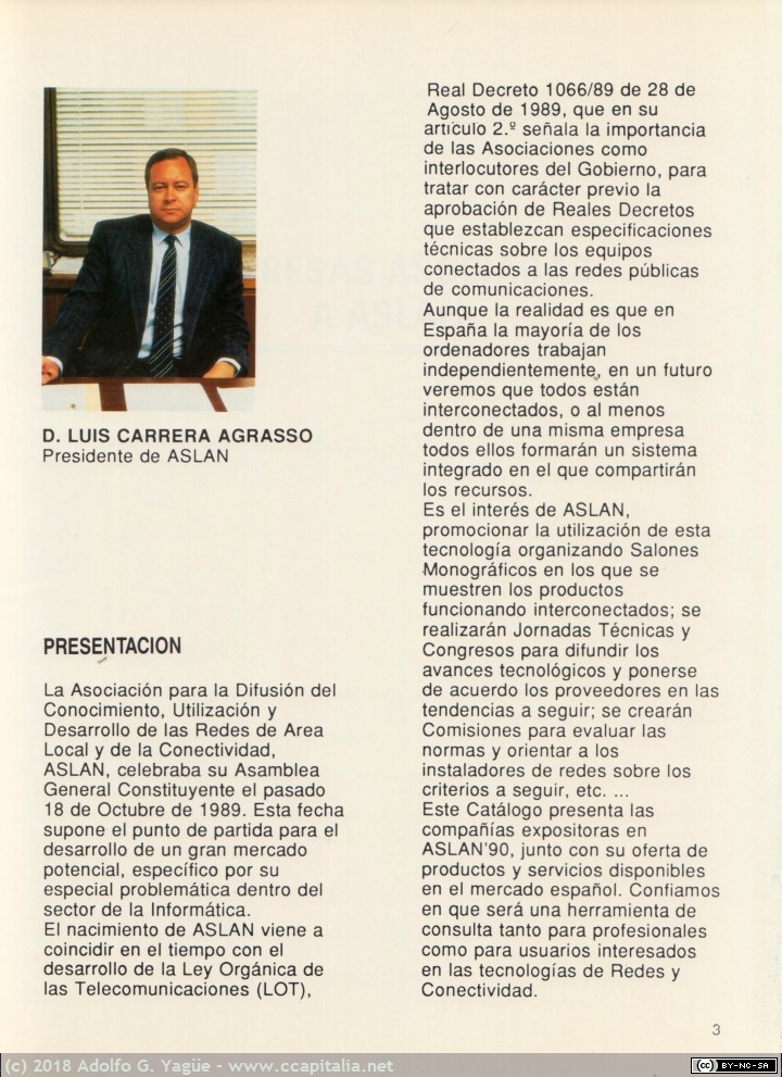 482 - ASLAN. Catálogo de la primera edición (2), 1990