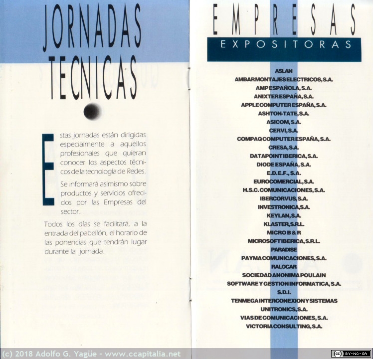 482 - ASLAN. Catálogo de la primera edición (6), 1990