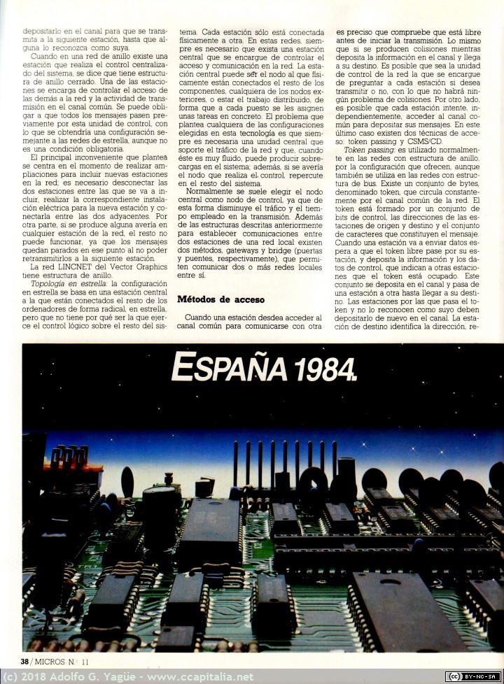 552 - Redes locales, la conexión inteligente. Revista Micros número 11 (3), 1984