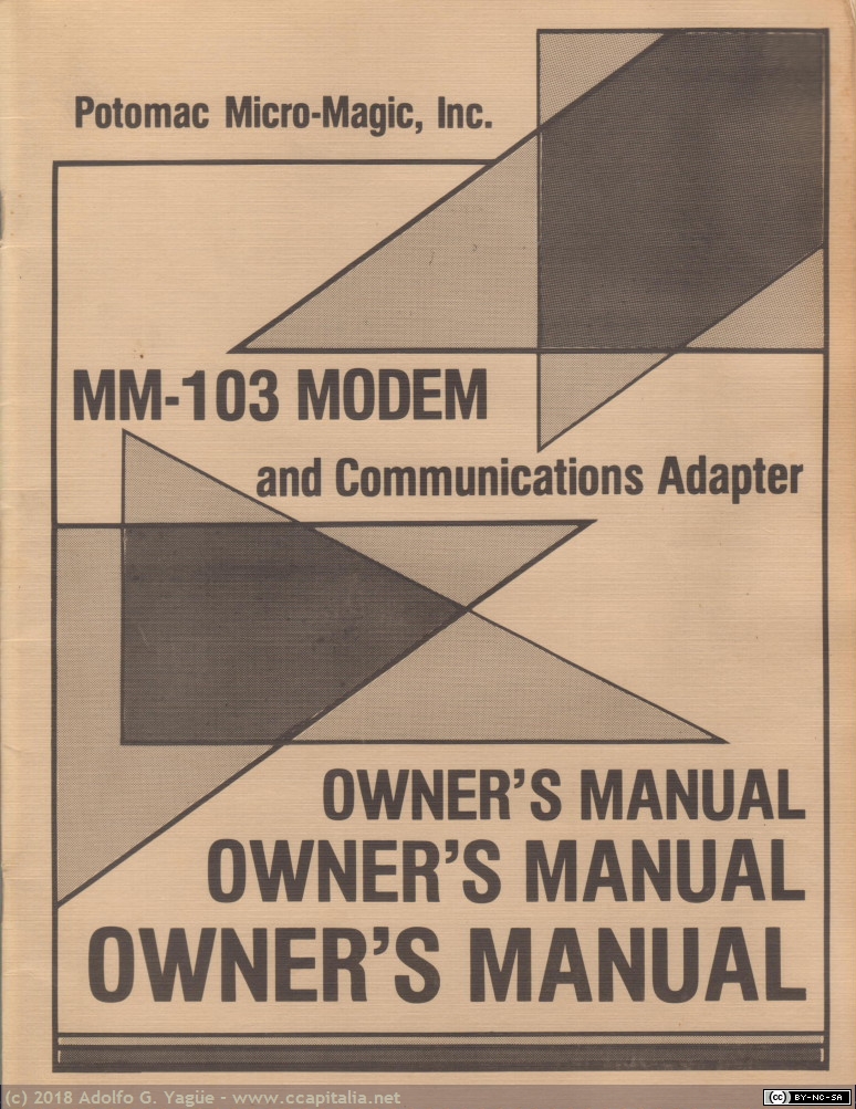 291 - Potomac NM-103. Manual de usuario (2), 1979
