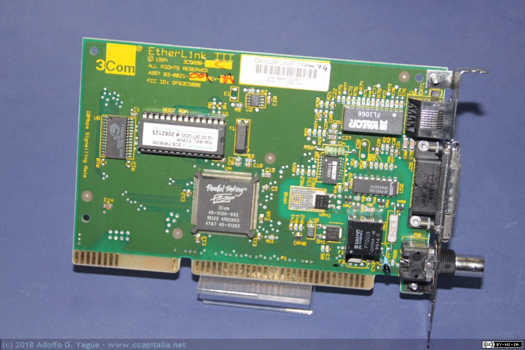 345 - Tarjeta 3Com Etherlink III (ISA-16), 1994