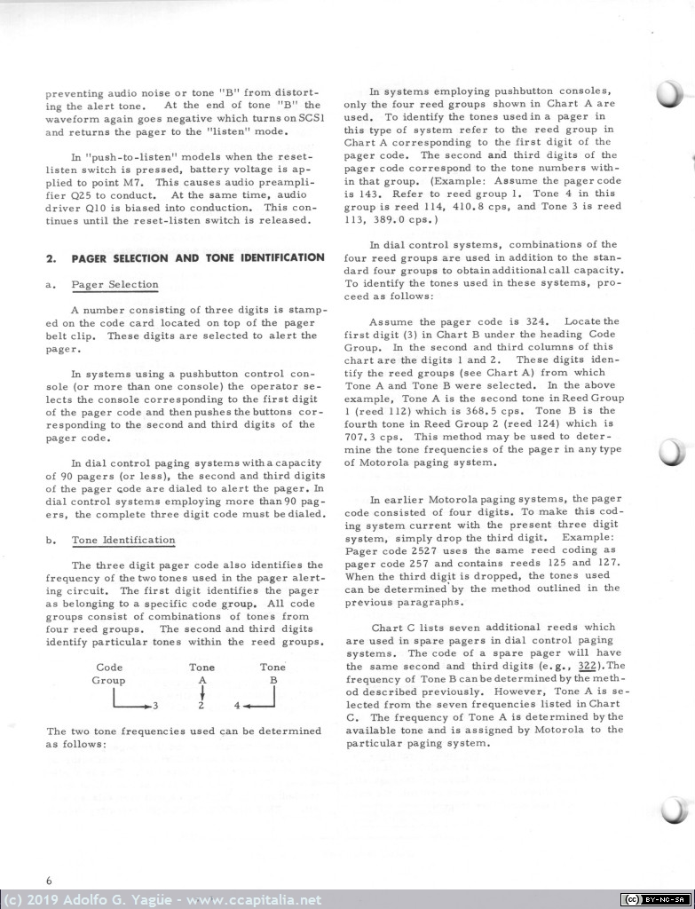 1119 - Motorola Pageboy Tone and Voice Radio Pager 148-174MHz (7), 1966