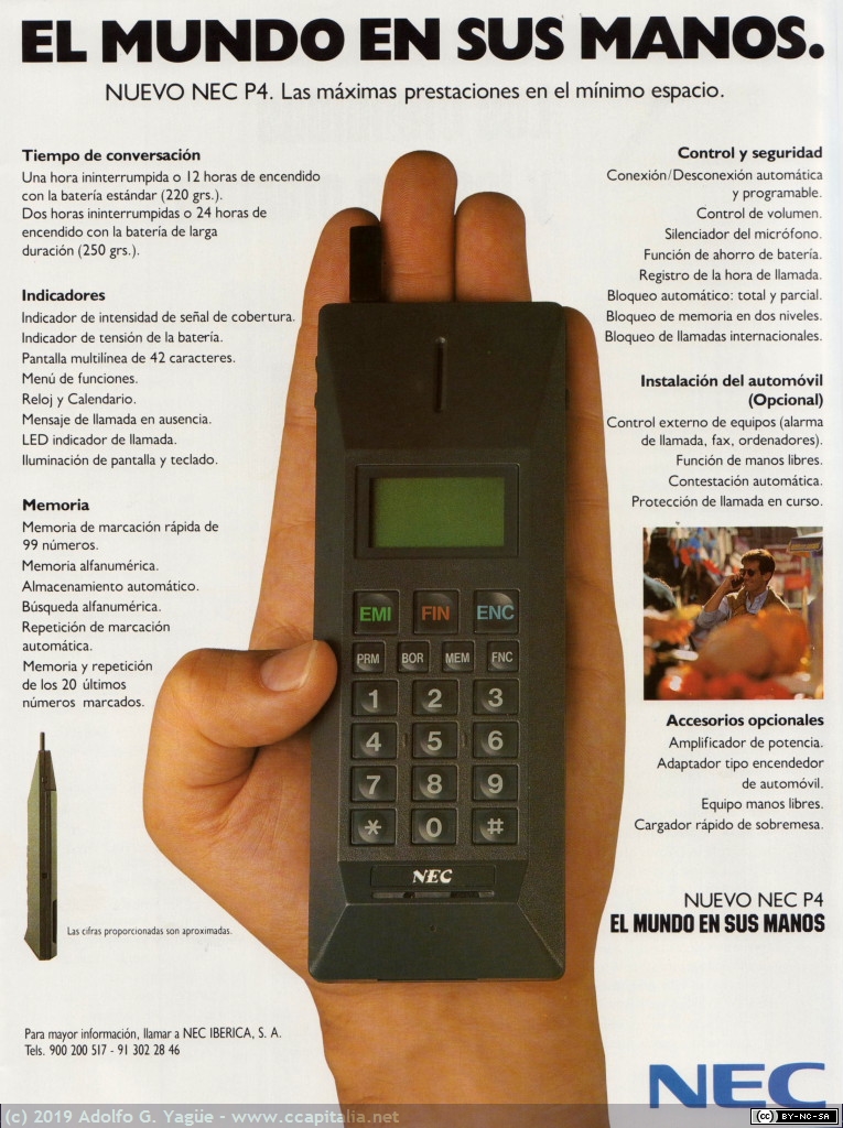 1159 - NEC. El mundo en tus manos (NEC P4). MoviLine número 1, 1993