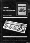 1117 - Radio Shack TRS-80 Pocket Computer BASIC Guide (3), 1980