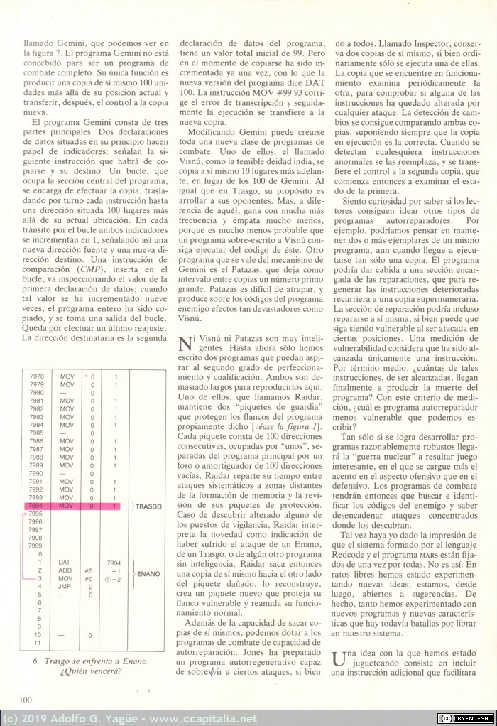 567 - Juegos de Ordenador. A.K.Dewdney. Investigación y Ciencia (5), 1984