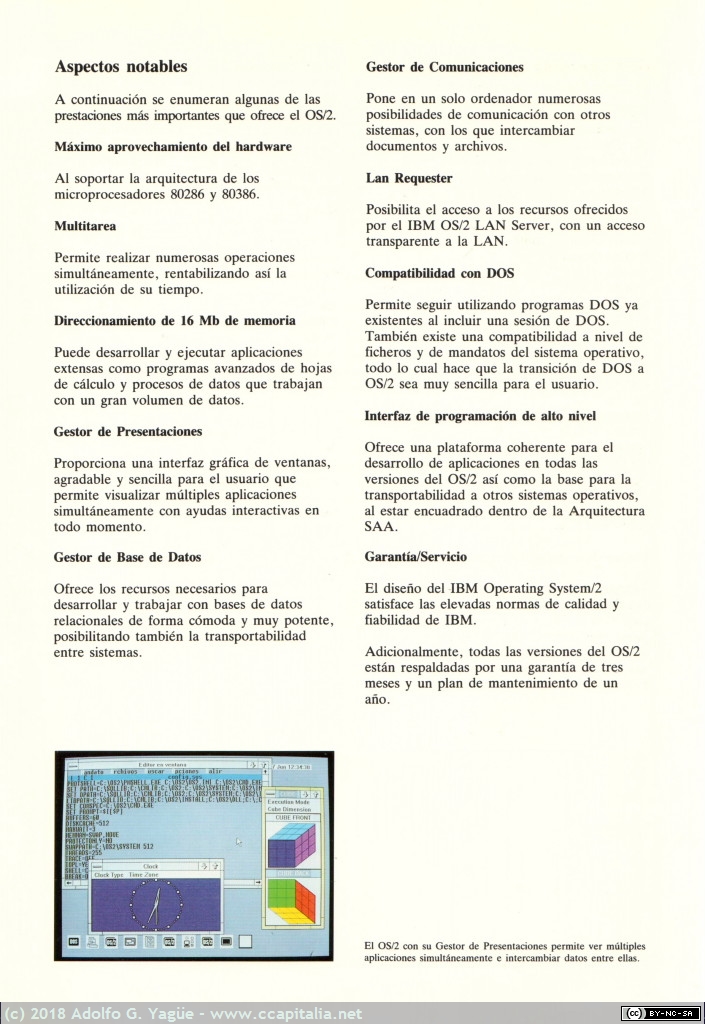 1000 - IBM Operating System/2. Ediciones Básica y Ampliada 1.1 (3), 1989