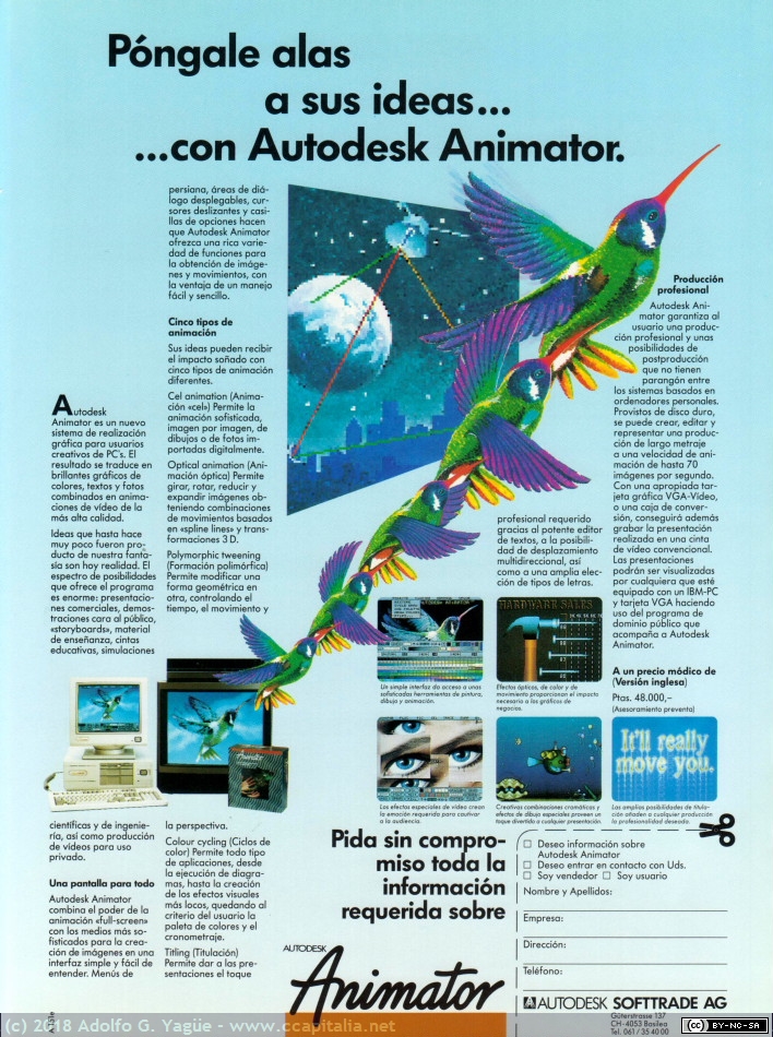 1047 - Autodesk Animator. Póngale alas a sus ideas..., 1990