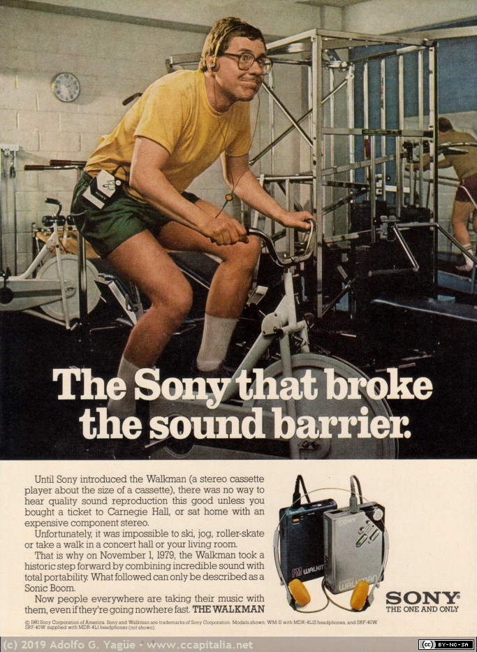 1300 - Sony Walkman. The Sony that broke the sound barrier, 1981