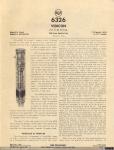 1312 - RCA Vidicon 6326 (600-line resolution). Specification and application data (1), 1953